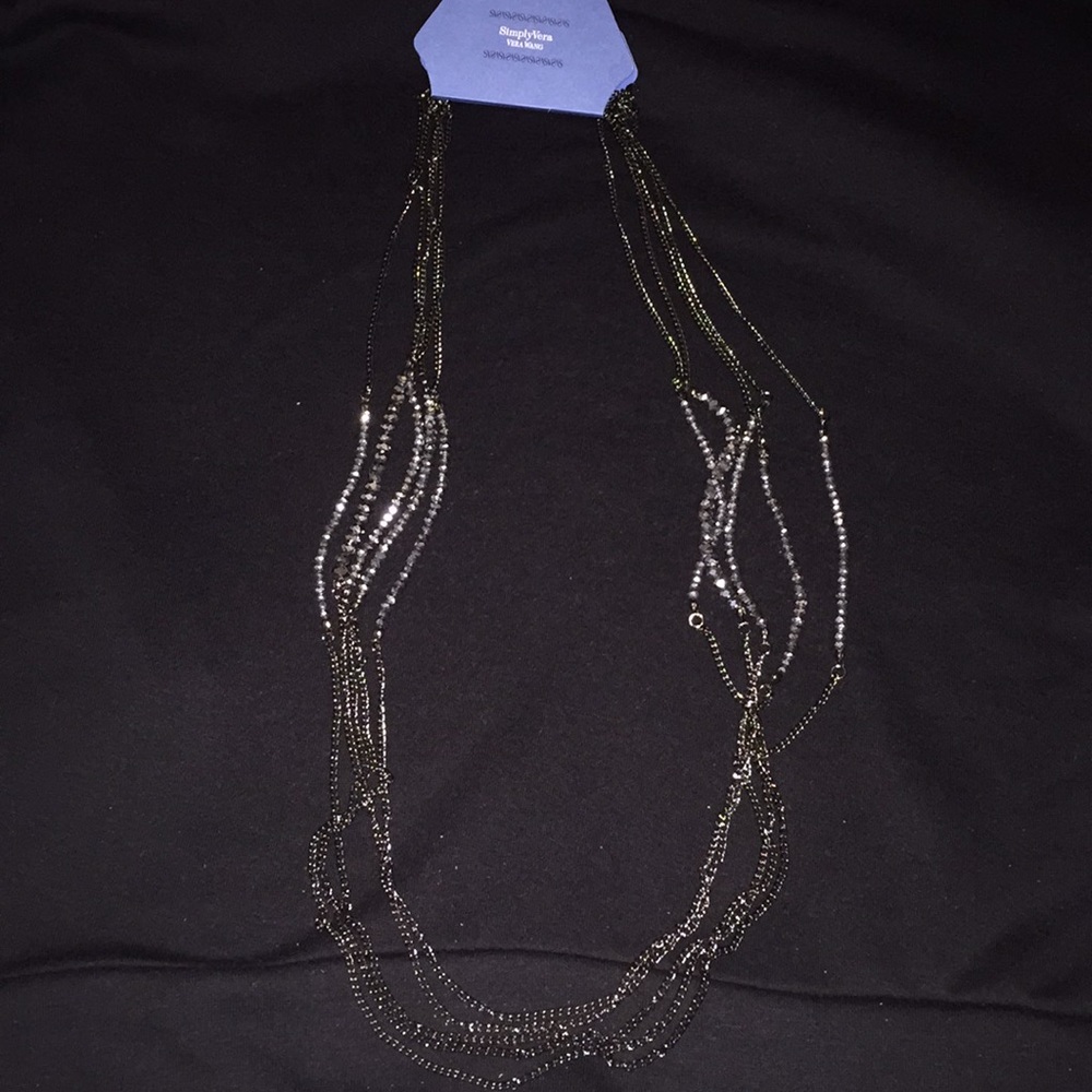 Simply Vera Wang Gunmetal Necklace